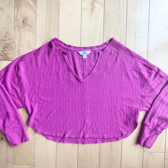 Joy Lab off the shoulder cropped athletic sweater - Picture 1 of 3